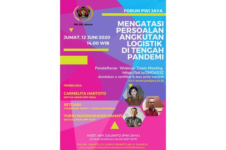 Webinar Series Forum PWI Jaya Angkat Persoalan Angkutan Logistik di Tengah Pandemi