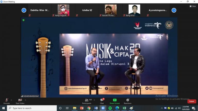 Kemenparekraf Dorong Musisi Perkuat Pemahaman Bersama Soal Hak Cipta di Era Digital