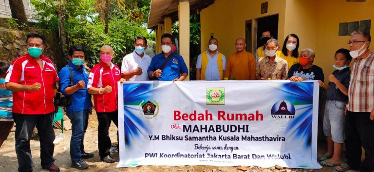 MAHABUDHI bersama PWI resmikan Program Bedah Rumah