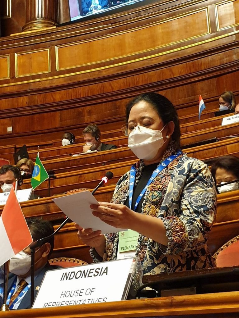 Puan Maharani Bicara Program Ketahanan Pangan RI dalam Forum Parlemen G20 di Italia