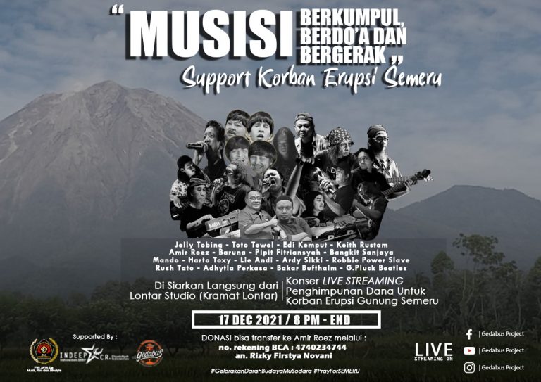 Musisi, Wartawan, dan Pengusaha Transportasi Peduli Semeru