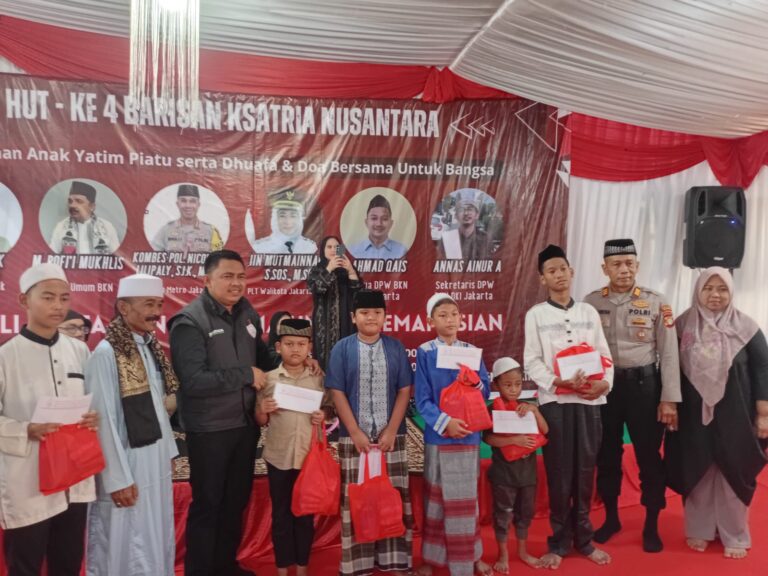 Berbagi Kebahagiaan Bersama Anak Yatim. HUT Ke 4 BKN Mendoakan Indonesia Aman, Damai, dan Sejahtera