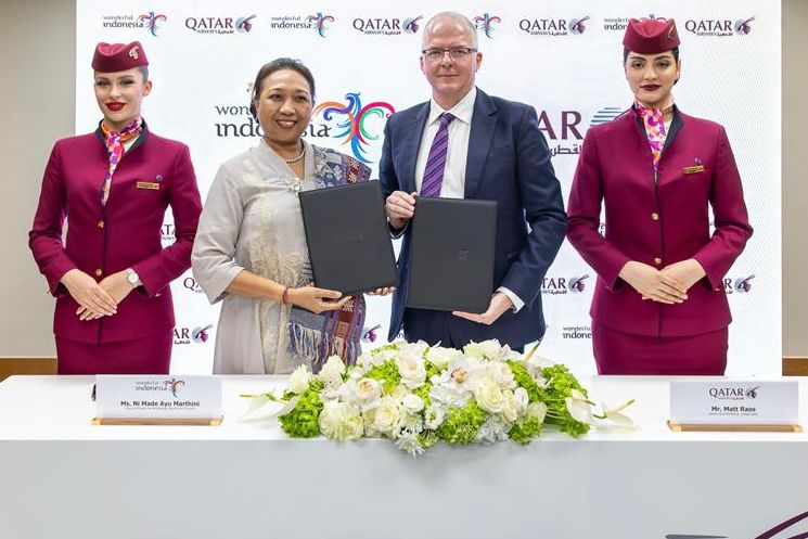 Kementerian Pariwisata Gandeng Qatar Airways Perluas Promosi Pariwisata Indonesia