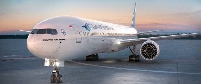 ilustrasi pesawat garuda