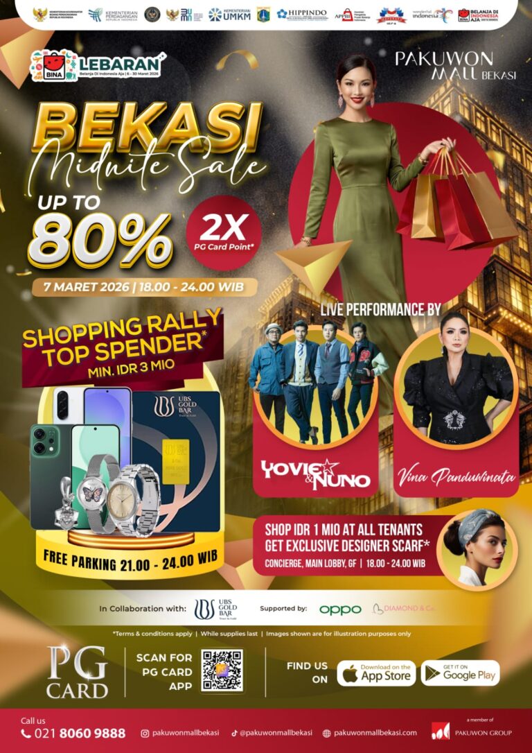 Pakuwon Mall Bekasi Gelar Program Sanctuary of Ramadan, dan Pesta Discount Hingga 80%
